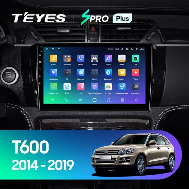 Штатная магнитола Teyes SPRO Plus 6/128 Zotye T600 (2014-2019)