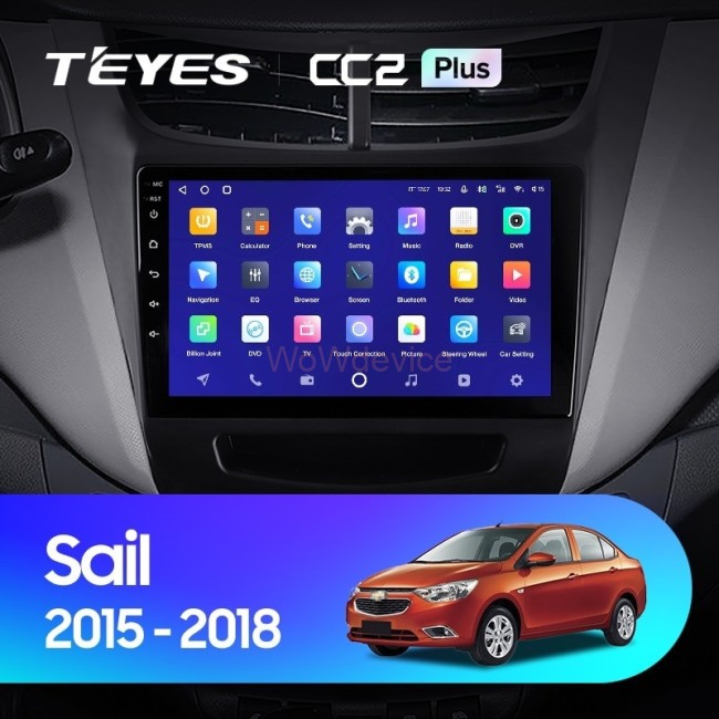 Штатная магнитола Teyes CC2 Plus 4/32 Chevrolet Sail (2015-2018)