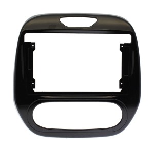 Рамка магнитолы 9.0" (цв.Глянцевый Черный) для RENAULT Captur 2013-2019; Kaptur 2016+ Кондиционер