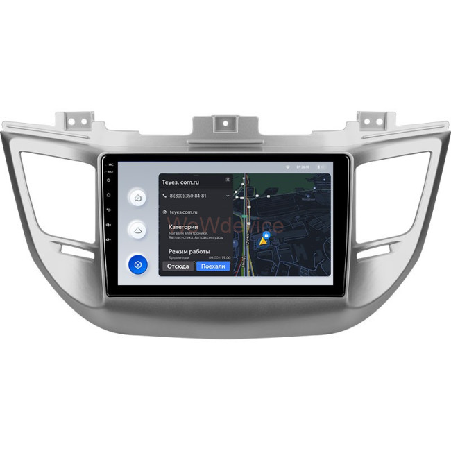 Штатная магнитола Teyes X1 4G 2/32 Hyundai Tucson 3 (2015-2018) Тип-A