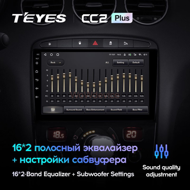 Штатная магнитола Teyes CC2L Plus 2/32 Peugeot 408 1 T7 (2012-2020) Штатная магнитола Teyes CC2L Plus 2/32 Peugeot 408 1 T7 (2012-2020)
