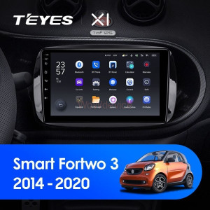 Штатная магнитола Teyes X1 4G 2/32 Mercedes Benz Smart Fortwo 3 C453 A453 W453 (2014-2020)