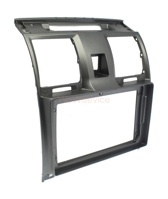 Рамка магнитолы 9.0" (цв.Серый) для UAZ Patriot 2012-2016