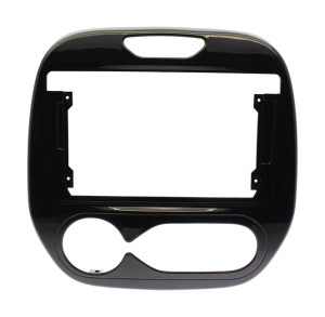 Рамка магнитолы 9.0" (цв.Глянцевый Черный) для RENAULT Captur 2013-2019; Kaptur 2016+ Климат