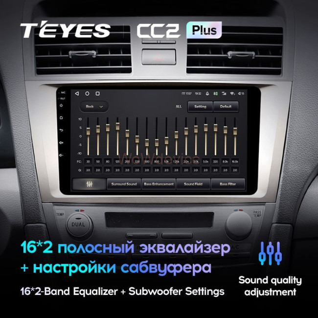 Штатная магнитола Teyes CC2L Plus 1/16 Toyota Camry 6 XV 40 50 (2006-2011) F1