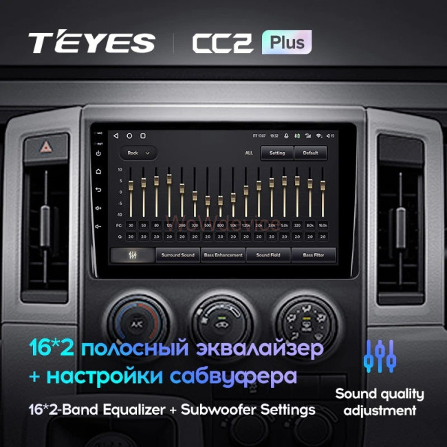 Штатная магнитола Teyes CC2 Plus 6/128 Toyota Hiace H300 VI (2019-2022) Штатная магнитола Teyes CC2 Plus 6/128 Toyota Hiace H300 VI (2019-2022)