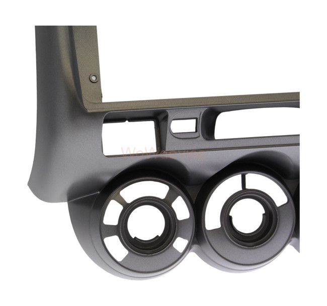 Рамка магнитолы 9.0" (цв.темно-серый) для HONDA Fit, Jazz, City 2002-2008 Правый руль / Кондиционер