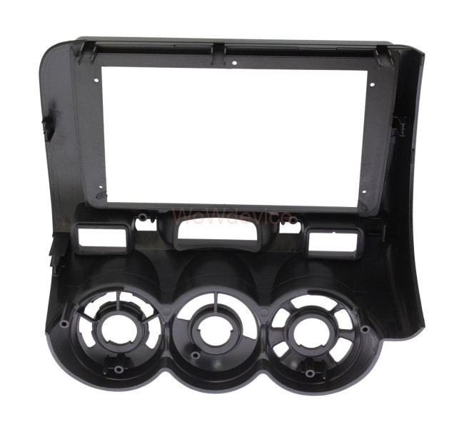 Рамка магнитолы 9.0" (цв.темно-серый) для HONDA Fit, Jazz, City 2002-2008 Правый руль / Кондиционер