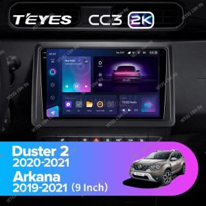 Штатная магнитола Teyes CC3 2K 3/32 Renault Arkana (2019-2021) F2