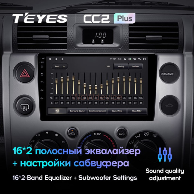 Штатная магнитола Teyes CC2 Plus 3/32 Toyota FJ Cruiser J15 (2006-2020)