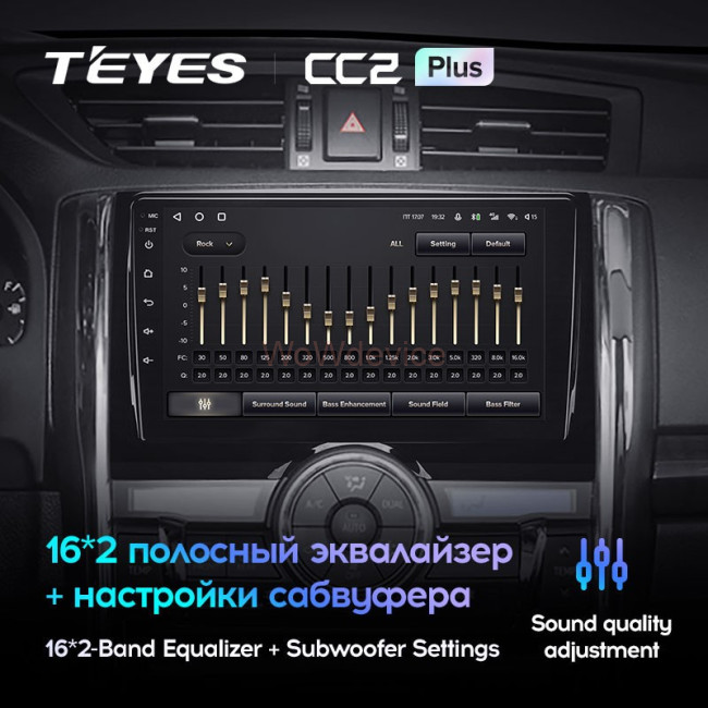 Штатная магнитола Teyes CC2 Plus 4/64 Toyota Mark X 2 X130 (2009-2020)