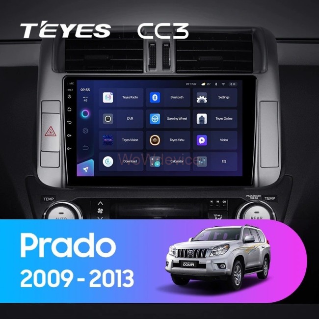 Штатная магнитола Teyes CC3L 4/32 Toyota Land Cruiser Prado 150 (2009-2013) Тип-С