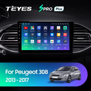 Штатная магнитола Teyes SPRO Plus 6/128 Peugeot 308 T9 308S (2013-2017)