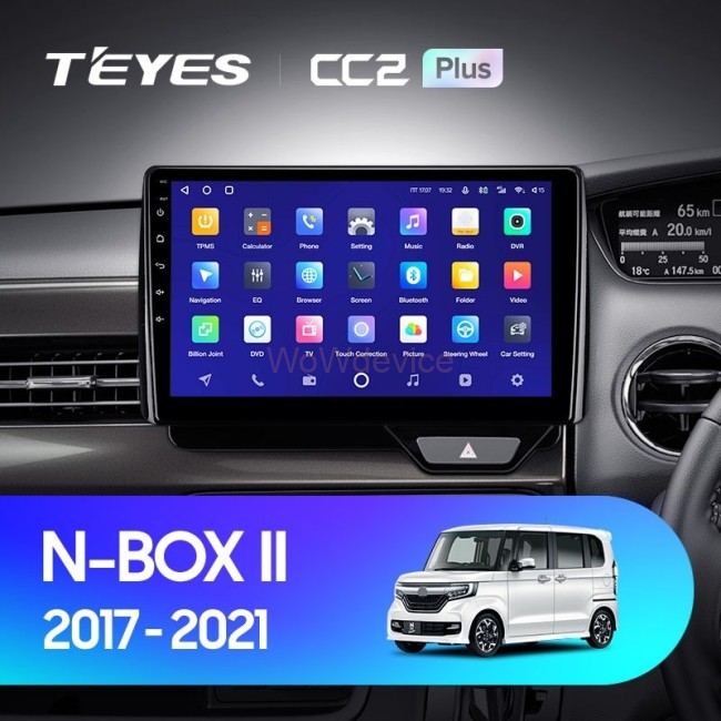 Штатная магнитола Teyes CC2 Plus 4/32 Honda N-BOX 2 JF3/4 (2017-2021) Правый руль