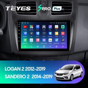 Штатная магнитола Teyes SPRO Plus 4/64 Renault Sandero 2 (2014-2019) F2