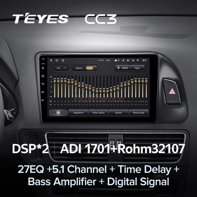 Штатная магнитола Teyes CC3 4/64 Audi Q5 8R (2008-2017) Тип-В Штатная магнитола Teyes CC3 4/64 Audi Q5 8R (2008-2017) Тип-В