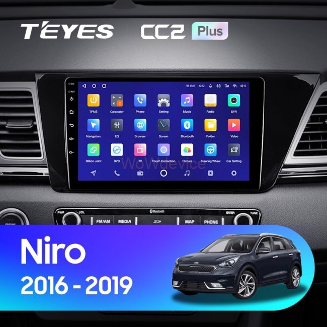 Штатная магнитола Teyes CC2 Plus 4/32 Kia Niro DE (2016-2019)