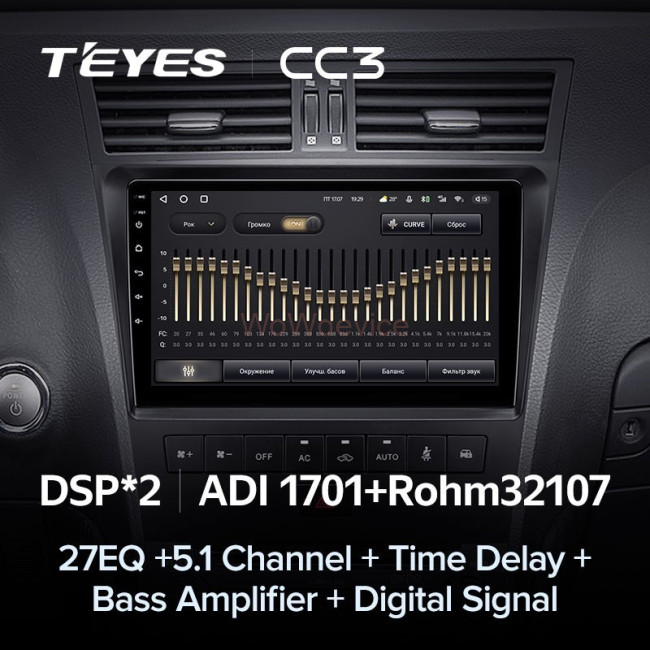 Штатная магнитола Teyes CC3 360 6/128 Lexus GS300 350 400 430 450h 460 (2004-2011)
