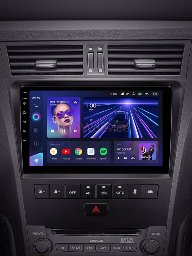 Штатная магнитола Teyes CC3 360 6/128 Lexus GS300 350 400 430 450h 460 (2004-2011)