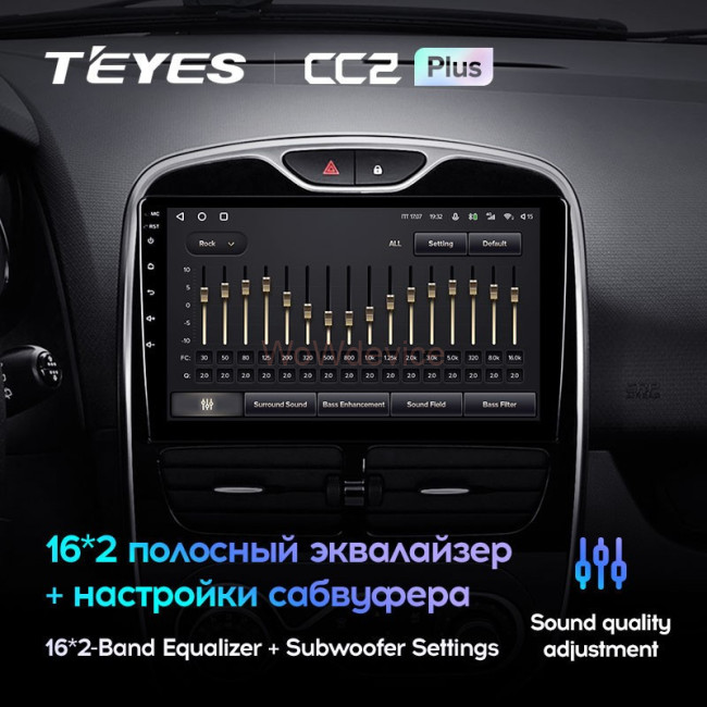 Штатная магнитола Teyes CC2L Plus 2/32 Renault Clio 4 BH98 KH98 (2012-2015)