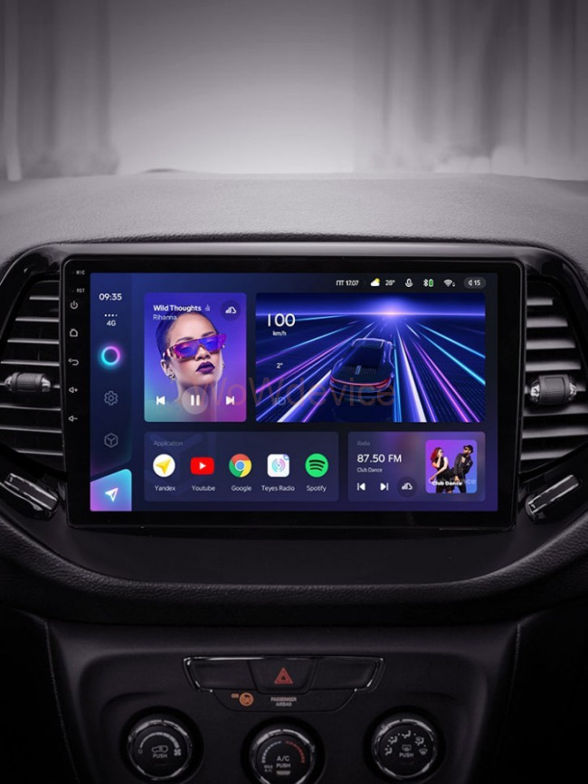 Штатная магнитола Teyes CC3 4/64 Jeep Compass 2 MP (2016-2018)