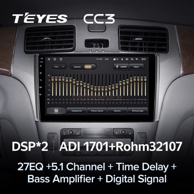 Штатная магнитола Teyes CC3 6/128 Lexus ES250 ES300 ES330 (2001-2006)