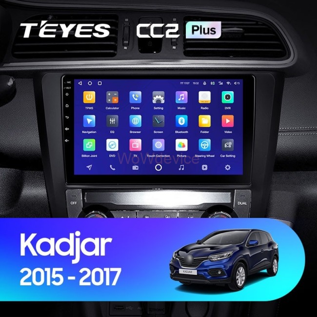 Штатная магнитола Teyes CC2 Plus 4/64 Renault Kadjar (2015-2017)