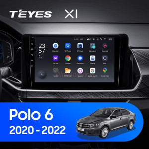 Штатная магнитола Teyes X1 4G 2/32 Volkswagen Polo Mk6 (2020-2022) F3