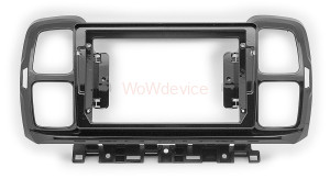 Рамка магнитолы 9.0" (цв.Глянцевый Черный) для CITROEN C5 Aircross 2017+