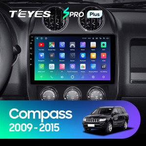 Штатная магнитола Teyes SPRO Plus 4/64 Jeep Compass 1 MK (2009-2015)