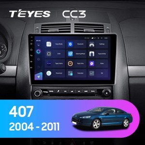 Штатная магнитола Teyes CC3 3/32 Peugeot 407 (2004-2011) F2
