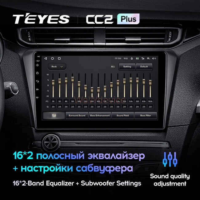 Штатная магнитола Teyes CC2L Plus 1/16 Peugeot 408 (2014-2018)