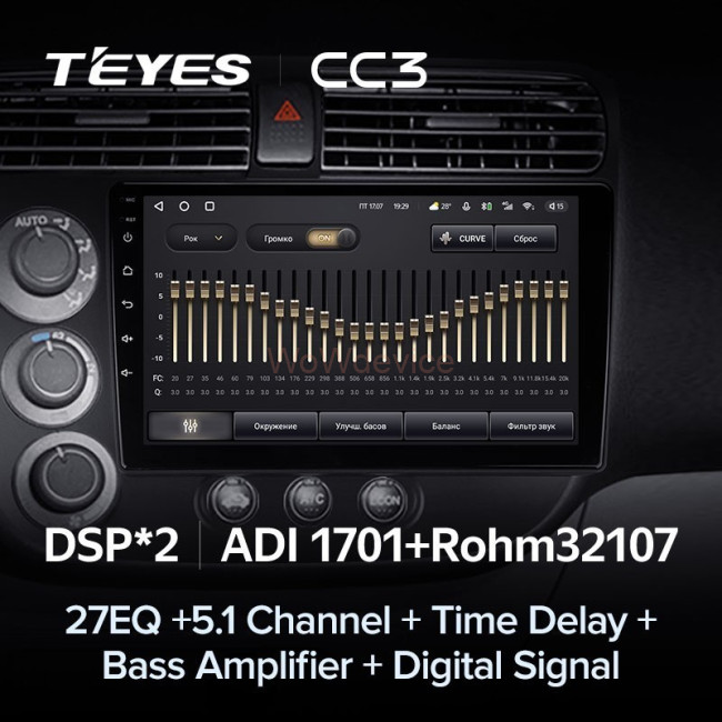 Штатная магнитола Teyes CC3 360 6/128 Honda Civic 7 (2000-2006) Штатная магнитола Teyes CC3 360 6/128 Honda Civic 7 (2000-2006)