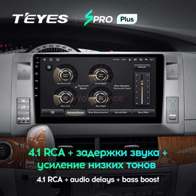 Штатная магнитола Teyes SPRO Plus 6/128 Toyota Previa, Estima AHR20 XR50 (2006-2019) левый руль