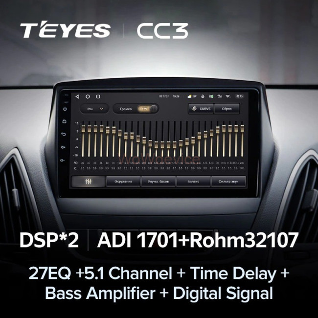 Штатная магнитола Teyes CC3 360 6/128 Hyundai ix35 (2009-2015) (Tucson 2) Тип-C Штатная магнитола Teyes CC3 360 6/128 Hyundai ix35 (2009-2015) (Tucson 2) Тип-C