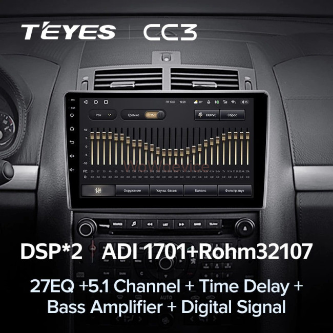 Штатная магнитола Teyes CC3 6/128 Peugeot 407 (2004-2011) F2 Штатная магнитола Teyes CC3 6/128 Peugeot 407 (2004-2011) F2