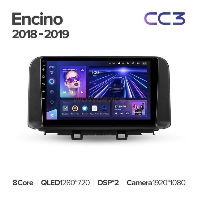 Штатная магнитола Teyes CC3L 4/32 Hyundai Encino (2018-2019)