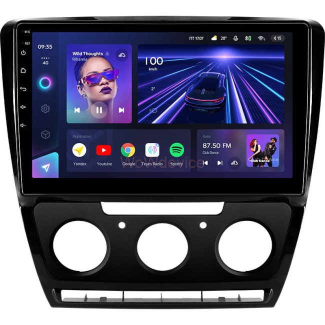 Штатная магнитола Teyes CC3 6/128 Skoda Octavia 2 A5 (2008-2013)