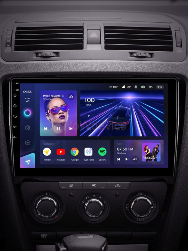 Штатная магнитола Teyes CC3 6/128 Skoda Octavia 2 A5 (2008-2013)