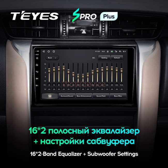 Штатная магнитола Teyes SPRO Plus 4/64 Toyota Fortuner 2 (2015-2018)