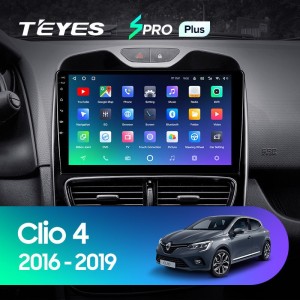 Штатная магнитола Teyes SPRO Plus 6/128 Renault Clio 4 BH98 KH98 (2016-2019)