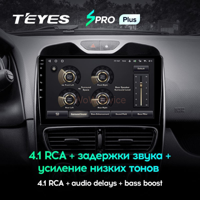 Штатная магнитола Teyes SPRO Plus 6/128 Renault Clio 4 BH98 KH98 (2016-2019)