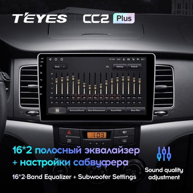 Штатная магнитола Teyes CC2 Plus 3/32 Ssang Yong Kyron 2010+