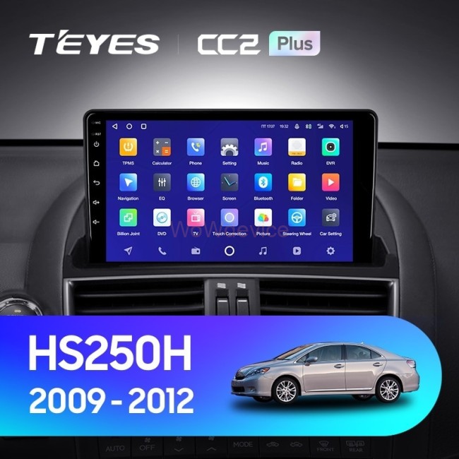 Штатная магнитола Teyes CC2 Plus 4/64 Lexus HS250H F10 (2009-2012)