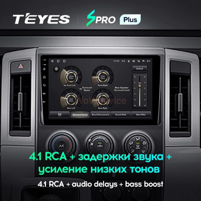 Штатная магнитола Teyes SPRO Plus 6/128 Toyota Hiace H300 VI (2019-2022)