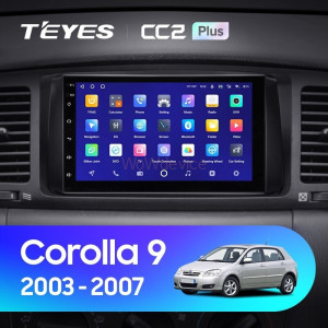 Штатная магнитола Teyes CC2L Plus 1/16 Toyota Corolla 9 E120 E130 (2003-2007)