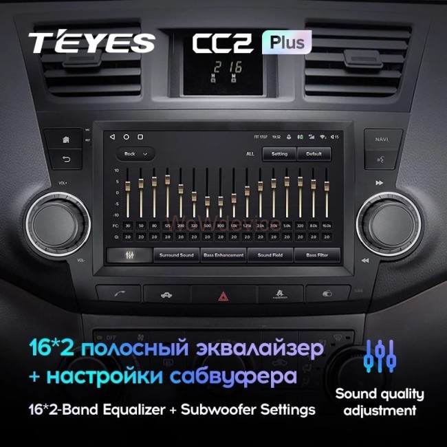 Штатная магнитола Teyes CC2 Plus 3/32 Toyota Highlander 2 XU40 (2007-2013) 9"диагональ Штатная магнитола Teyes CC2 Plus 3/32 Toyota Highlander 2 XU40 (2007-2013) 9"диагональ