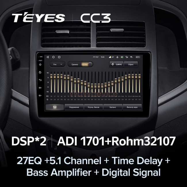 Штатная магнитола Teyes CC3 4/64 Chevrolet Aveo 2 (2011-2015) Штатная магнитола Teyes CC3 4/64 Chevrolet Aveo 2 (2011-2015)