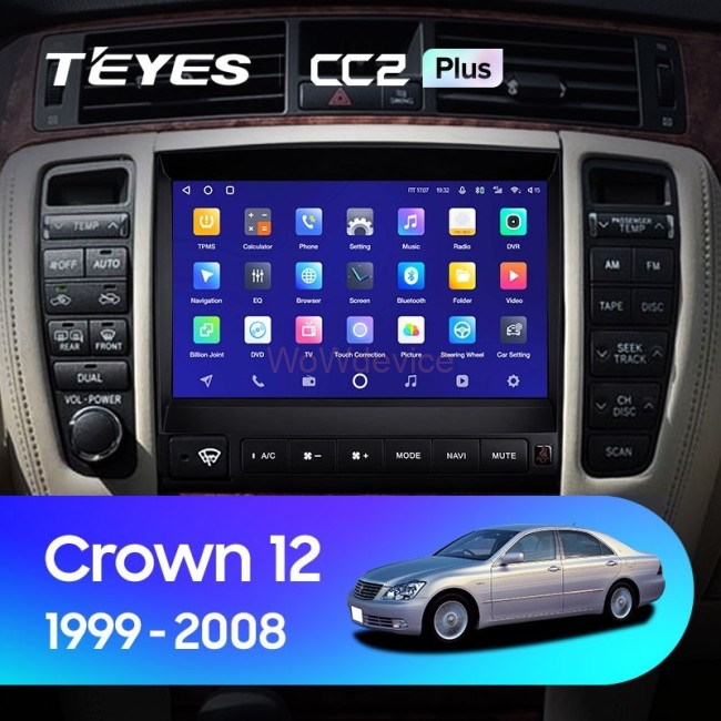 Штатная магнитола Teyes CC2 Plus 4/32 Toyota Crown 12 S180 (1999-2008)