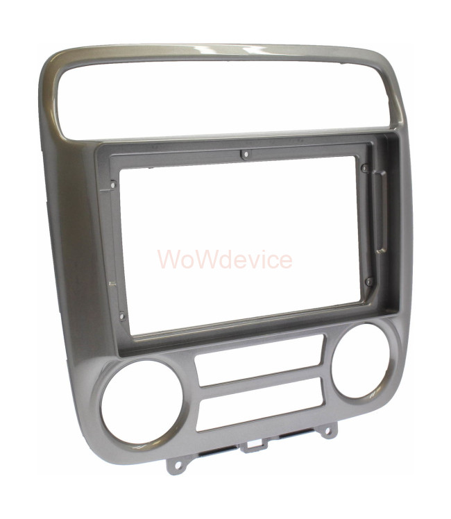 Рамка магнитолы 9.0" (цв.Серый) для HONDA Stream 2000-2003